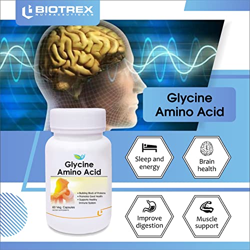 Biotrex Nutraceuticals Glycine Amino Acid -Pack Of 60 Veg Capsules