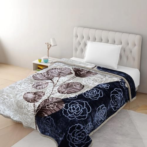 ELSTONE Home Gold Premium 2Ply Double Bed Blanket Heavy Ultra Soft and Warm for Automn Winter with Fancy Bag Color