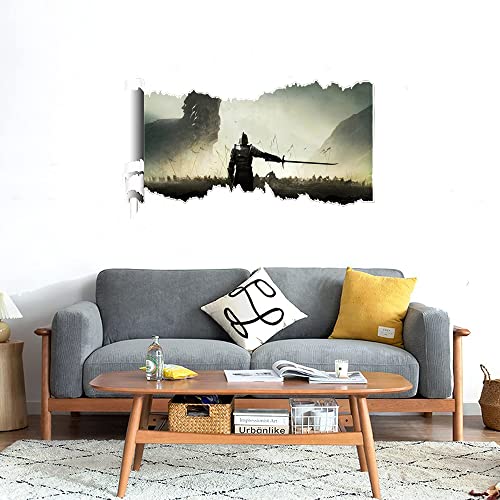 GADGETS WRAP Printed Wall Decal Sticker Scratched Paper Style Wall Decal (90cm x 50cm) - Warrior Yard