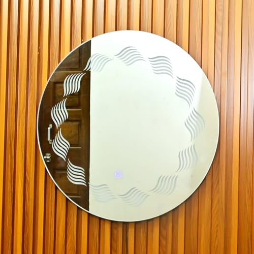 Spark Glass Round LED Sensor Mirror, Living Room Mirror, Bathroom Mirror, Bedroom Mirror