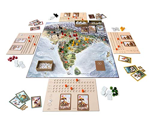 Go India Games Bharata 600 Bc Strategy Board Game For Adults And Children 14+ Years,Multicolor,Pack Of 1 (It Includes 2 Games In One Box!)