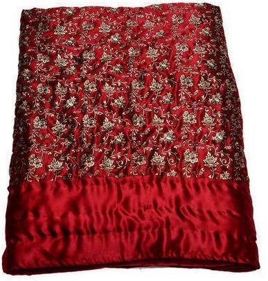 Trust & Shine Rajasthani Print Jaipuri Beautiful Floral Print in Silk Pink Jaipuri Rajai/Razai/Quilt Double/Double Bed Quilt/Comforter/AC Quilt/AC Comforter, Red