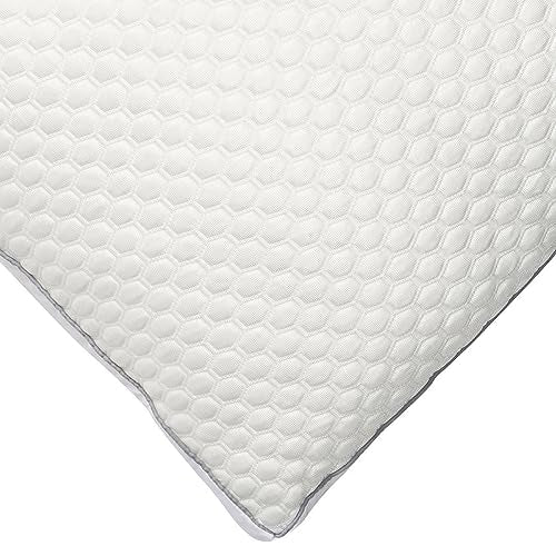 PostureX Luxury Quilted American Fabric Microfiber Pillow for Comfortable Sleep & Posture (Pack of 2, Cream) 18x28 Large