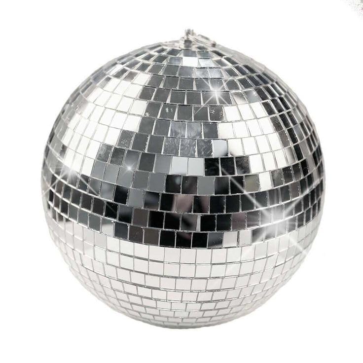 WPS DISCO MIRROR BALL for Birthday, Party, Cafe, Home, Banquet, Event,( 8 Inch) (Silver)