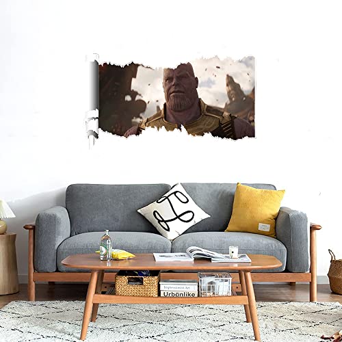 GADGETS WRAP Printed Wall Decal Sticker Scratched Paper Style Wall Decal (90cm x 50cm) - Thanos