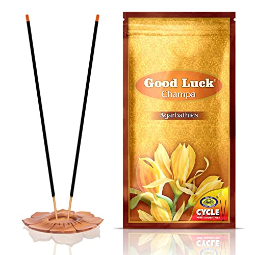 Cycle Pure Agarbatti Combo Pack | Pack of 5 | Good Luck Kewda, Kasturi, Champa, Rose, Mogra | Floral Natural Incense for Puja, Meditation, Freshness, Happy Vibes