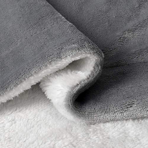 BSB HOME Flannel 40 x 50 Inches Blanket, Grey, 1 Piece(Skin Friendly)