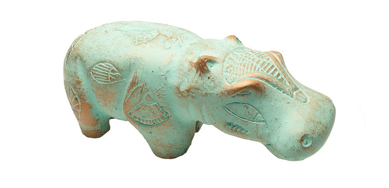 Discoveries Egyptian Imports Authentic Statue - Patina Finish - Hippo Goddess Taweret - 5.5" - Made in Egypt