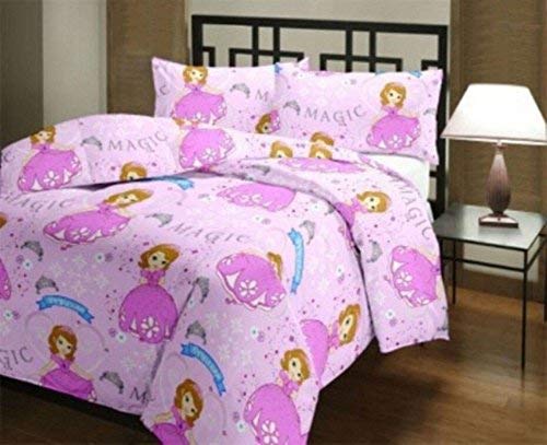 Handicraftworld Polycotton 200 TC Reversible Blanket (Standard_Pink)