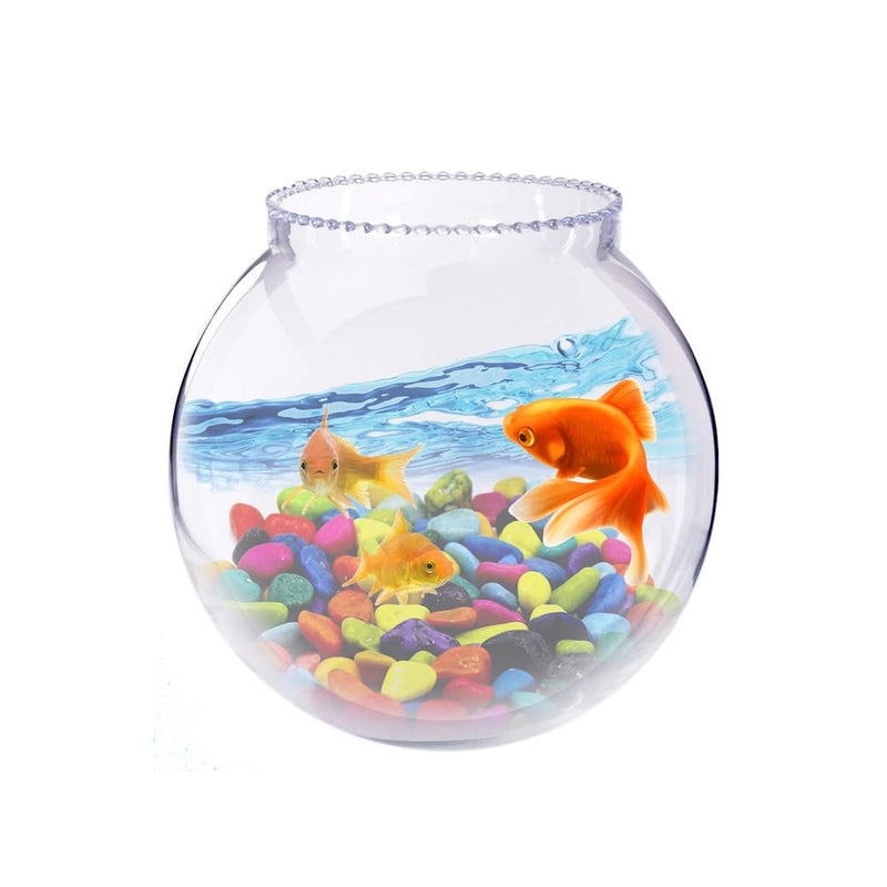 Urban Moon Mini Glass Flower Vase, Candy Jar, Money Plant, Bamboo Plant Pot, Mini Fish Bowl for Home, Table & Office Decoration - Pack of 2 Piece, 4 Inches