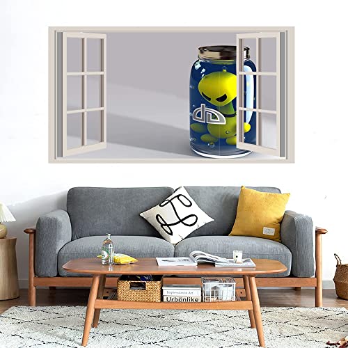 GADGETS WRAP Printed Wall Decal Sticker Fake Window Style Decal (90cm x 50cm) - Super Cars