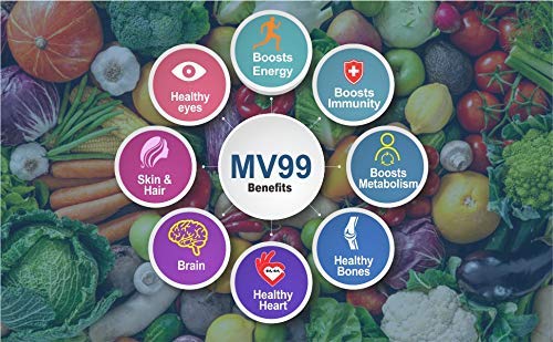 Trexgenics MV99 Multivitamin One-a-day Easy On Stomach - Complete Daily All you need with Multiminerals & Micronutrients for Men & Women (60 Veg. Capsules) (1)