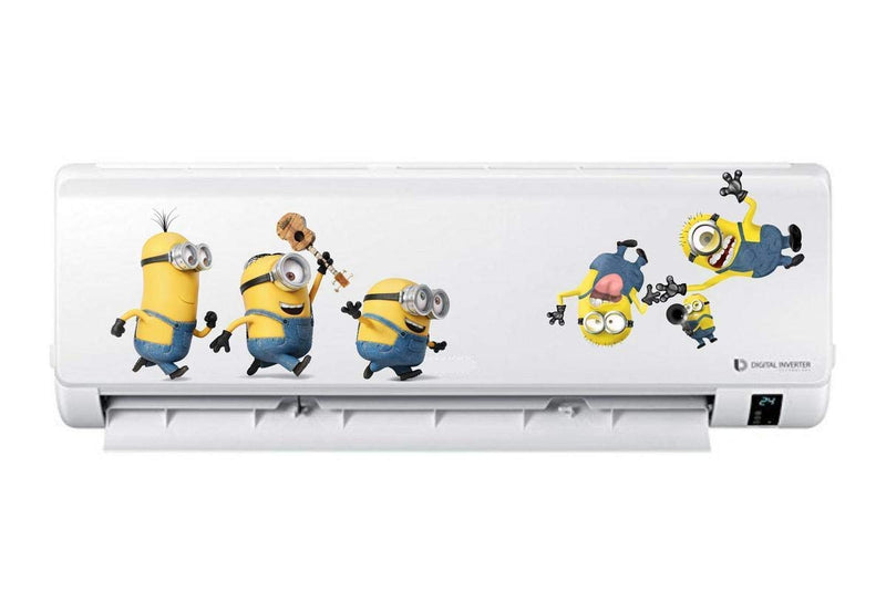 Sky Solution™ AC Sticker Fridge Sticker, Split Minions Ac Stickers Air Conditioner Sticker