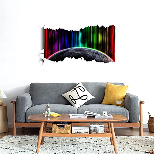 GADGETS WRAP Printed Wall Decal Sticker Scratched Paper Style Wall Decal (90cm x 50cm) - SciFi Rain