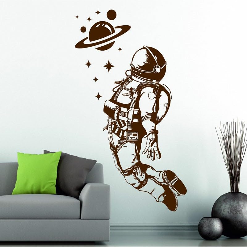 GADGETS WRAP Vinyl Cosmic Space Stars and Planets Astronaut Spaceman Wall Sticker Vinyl