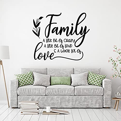 GADGETS WRAP Vinyl Decal Sticker Family A Little Bit of Crazy (Item Finish Size : 68cm x 56cm)