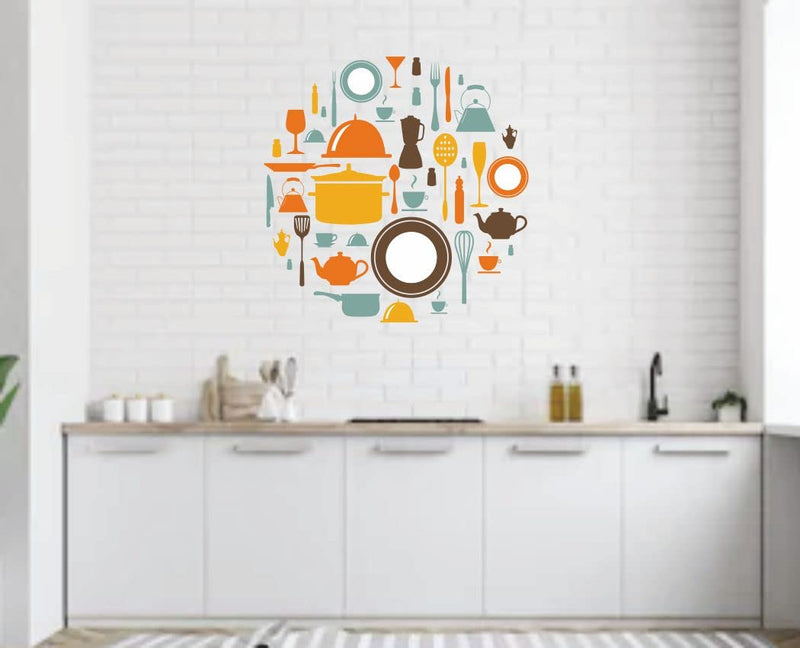 Delight Art Cooking Collection Design Kitchen Sticker Size - (56 * 56) cm Model id - (DAMC00924L)