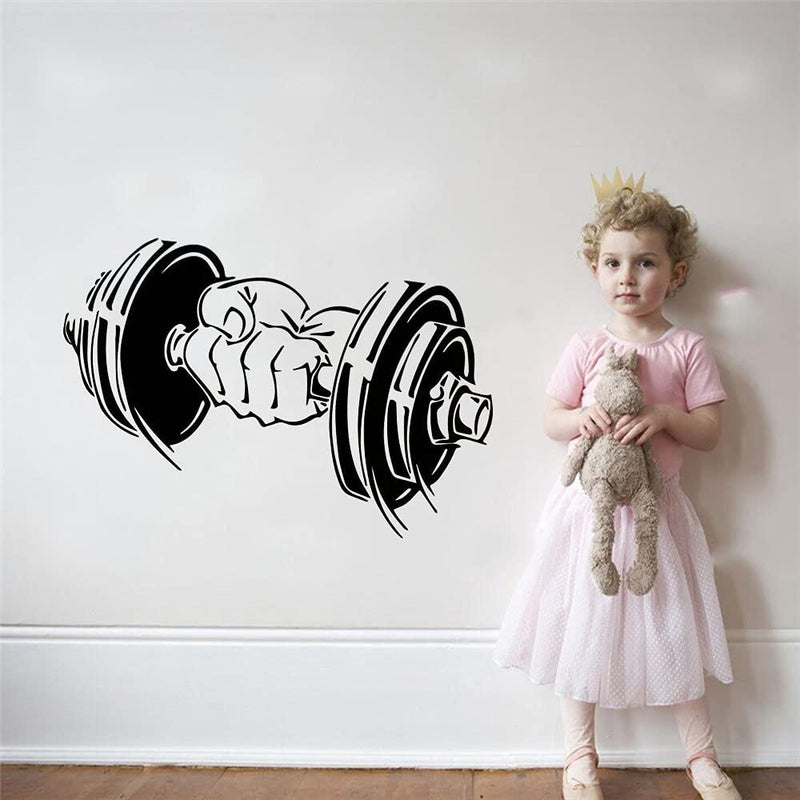 GADGETS WRAP Vinyl Decal Sticker Fitness Gym Sport Barbells Pattern (Item Finish Size : 82cm x 57cm)