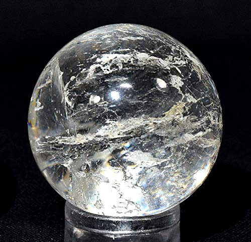 24mm Rainbow Clear Quartz Sphere Polished Natural Gemstone Sparkling Crystal Mineral Ball - China (1PC)