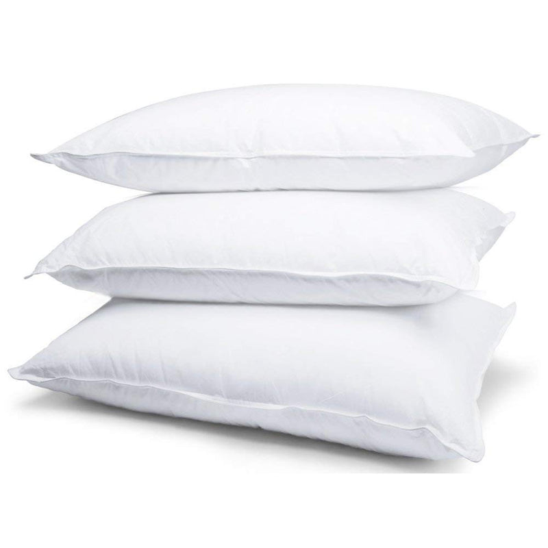 Kuber Industries Luxurious 3 Piece Microfiber Pillow Filler - 16"X24", White - Ctktc22182