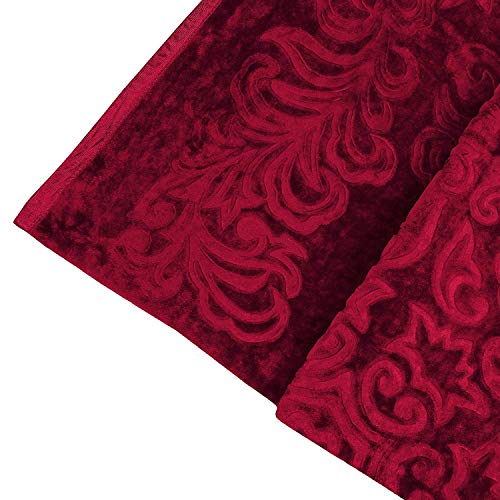 OM SHIV Unique Mink Blanket 501TC Polyester Double Bed Blanket for Winter (Maroon)