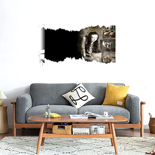 GADGETS WRAP Printed Wall Decal Sticker Scratched Paper Style Wall Decal (90cm x 50cm) - Vicarious