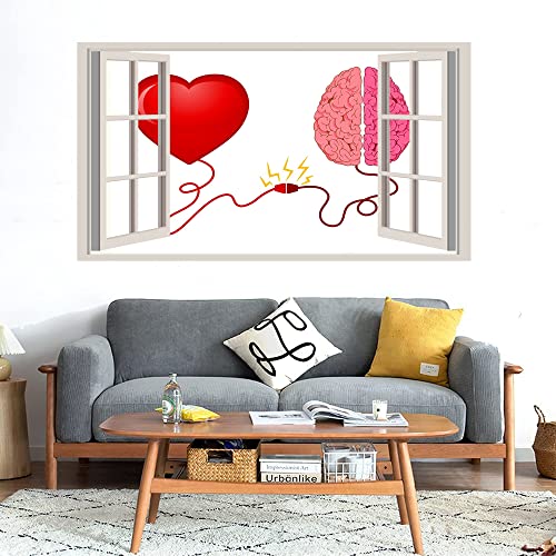 GADGETS WRAP Printed Wall Decal Sticker Fake Window Style Decal (90cm x 50cm) - Connection