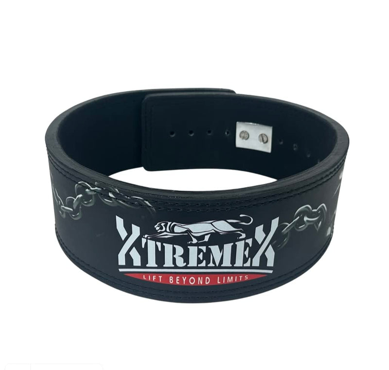 Xtremex 13mm Weightlifting Lever Belt Powerlifting Belt for Men and Women Iron Skull (M)