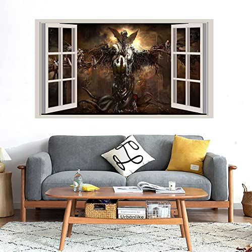 GADGETS WRAP Printed Wall Decal Sticker Fake Window Style Decal (90cm x 50cm) - Tides of numenera Standard Edition