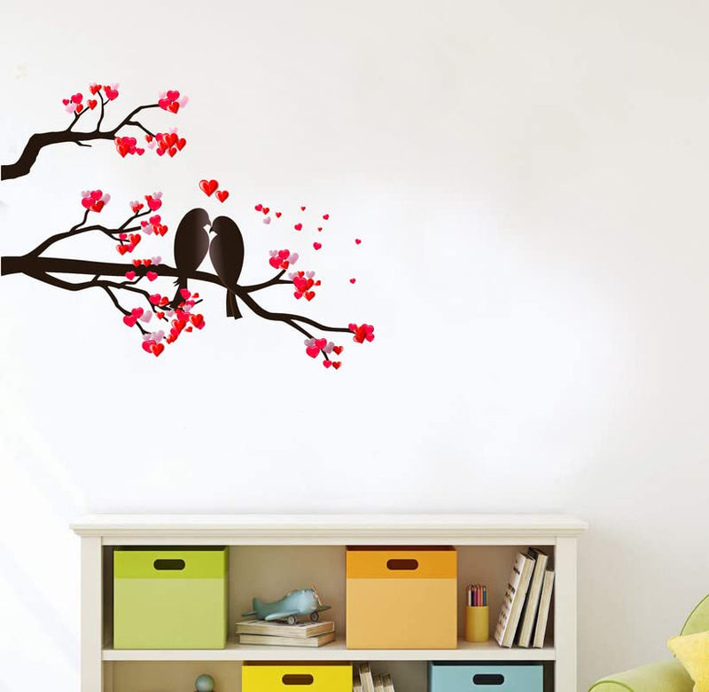 Decoreative Love Birds Tree Wall Sticker