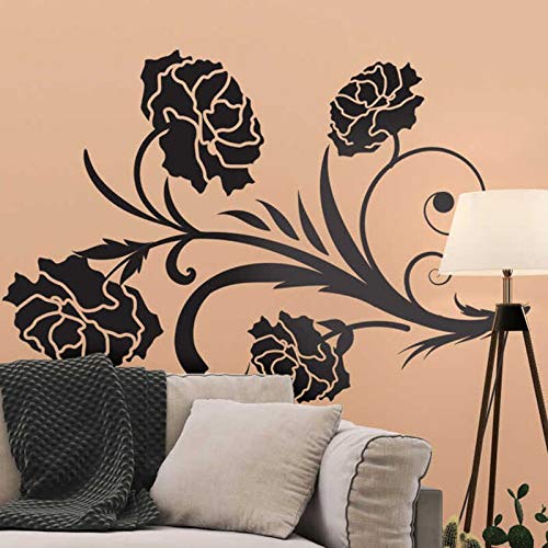 GADGETS WRAP Vinyl Decal Sticker Floral Flower (Item Finish Size : 84cm x 56cm)