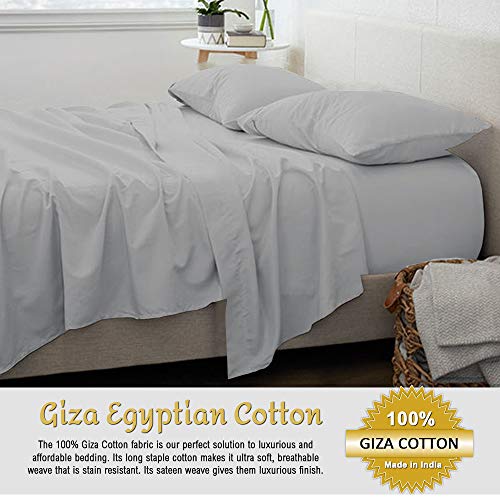 Giza Cotton Sheets King Sheets-Giza Cotton Sheets King Size Giza Sheets – My-Giza-Dream-Sheets 100% Certified Long Staple Giza Cotton Sheets Set King Giza Cotton Sheet Set (King Size, Light Gray)