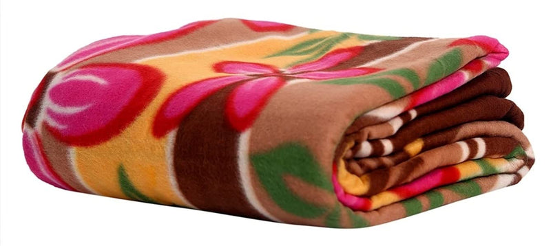 Wavva® Fleece 250 TC Single Bed Blanket (Printed) (reversible, multicolor, pack of 1)