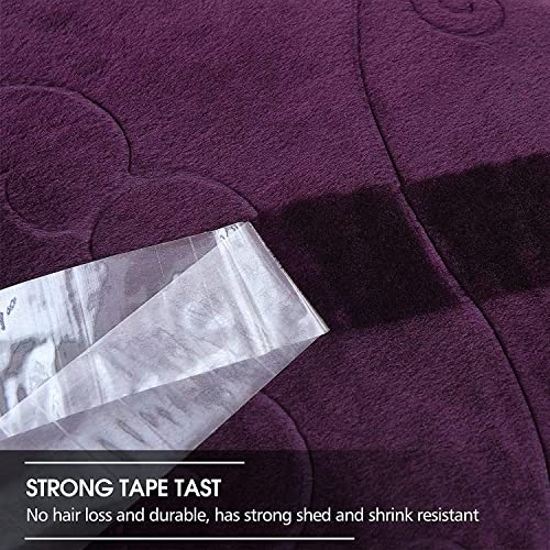 ABM UNLIMITED Ultra Soft Velvet Embossed Warm Korean Mink Blanket for Winter (Purple, Double Bed)