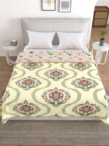 Salona Bichona Floral Cotton Flannel Double Dohar