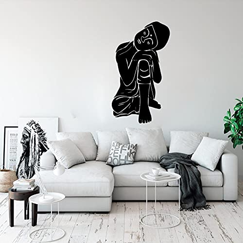 GADGETS WRAP Vinyl Decal Sticker Buddha Yoga (Item Finish Size : 100cm x 56cm)