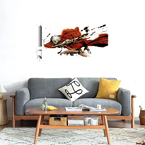 GADGETS WRAP Printed Wall Decal Sticker Scratched Paper Style Wall Decal (90cm x 50cm) - Anime Sword (2)