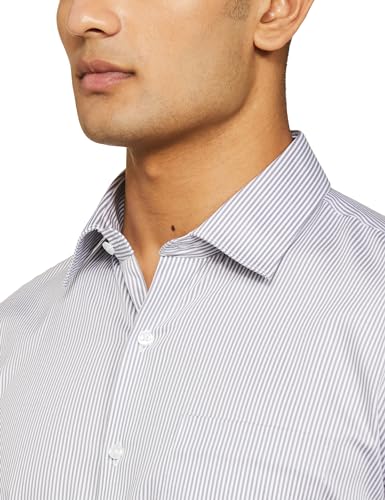 Van Heusen Men's Slim Fit Shirt (VHSFBSLBQ11445_Grey