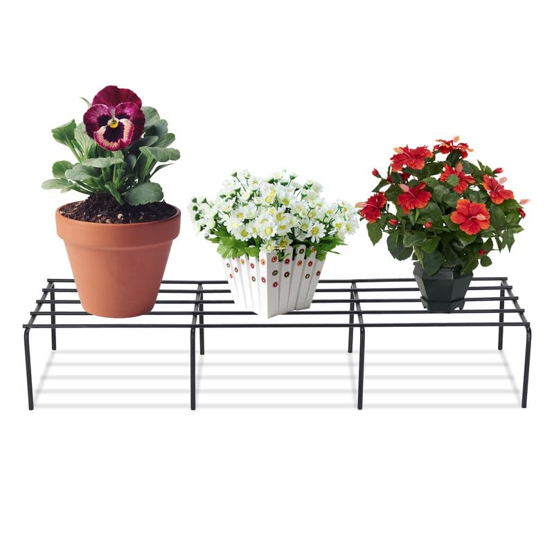 AB99 COLLECTION Anti Rust Metal Plant Stand for Balcony Garden, Flower Pot Stand for Balcony Set of 1 Pot Stand, Indoor & Outdoor Pot Stand, Garden Plant Pot Holder Stand (60 CM)