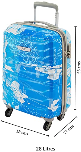 Skybags trolley blue and white online