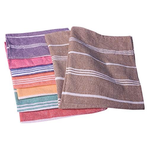 COMFORT WEAVE Cotton Hand Towel 250 GSM (Set of 8 Pieces, Multicolor)