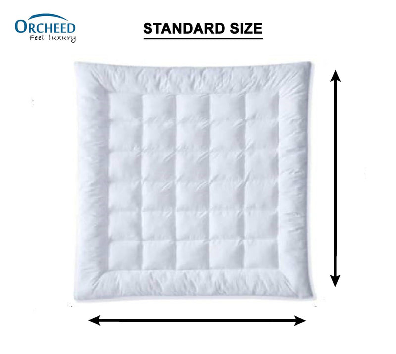 Orcheed Super Soft 500 GSM Polycotton Mattress Padding/Topper (White, 6ft x 6.5ft, King, 72x78 Inch)