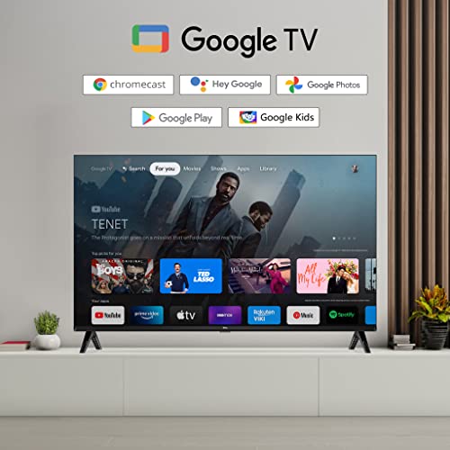 TCL 80.04 cm (32 inches) Bezel-Less S Series Full HD Smart LED Google TV 32S5400 (Black)