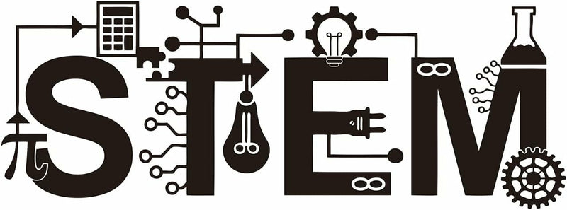 GADGETS WRAP STEM Technology Wall Art Sticker for Classroom Laboratory,Science Math Education Wall Decal School Bedroom Wall