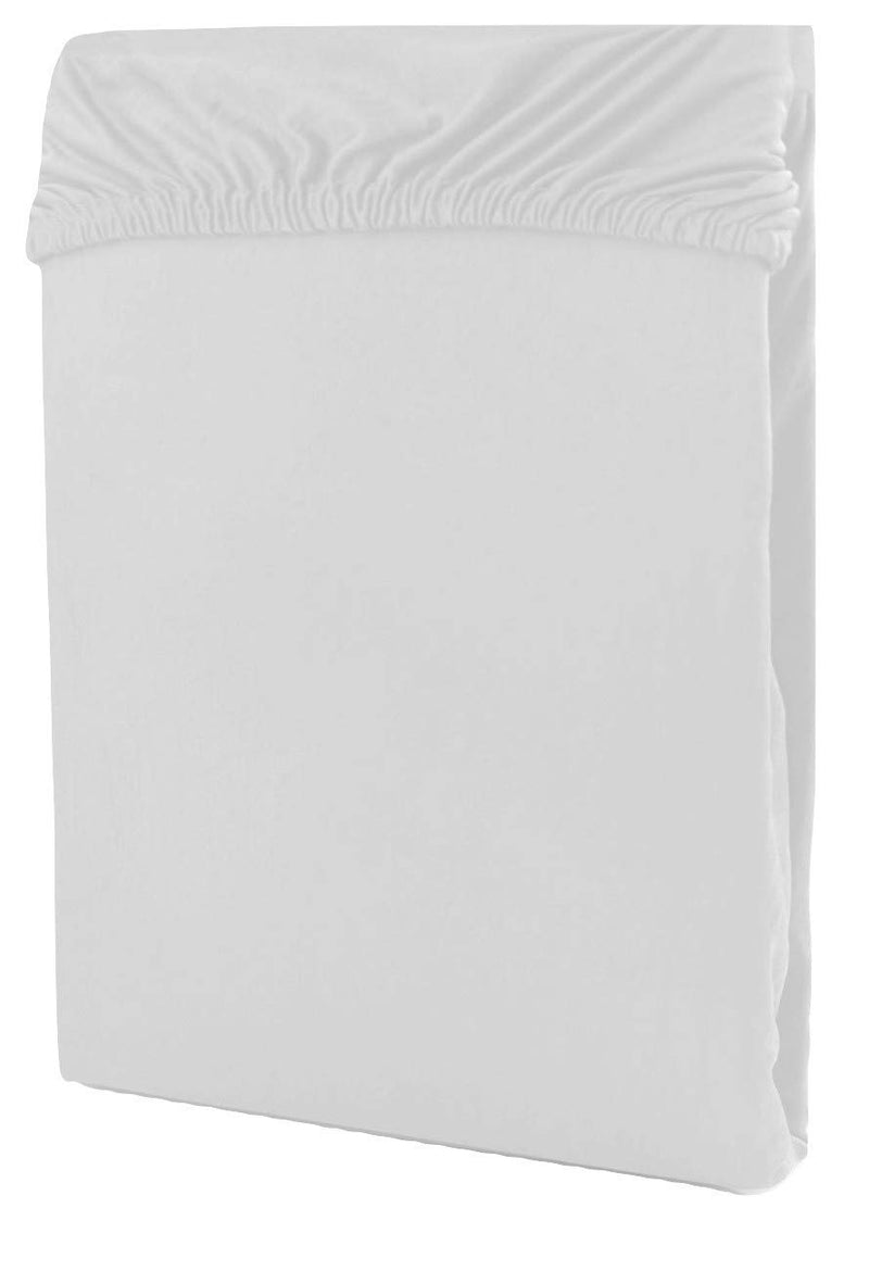 Egyptian Cotton 800 Thread Count- 18 Inche Deep Pocket 1 Piece Fitted Sheet-(Bottom Sheet) Twin XL White Solid by Scalasheets