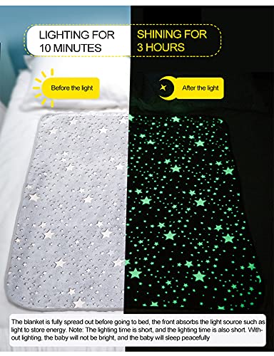 AHC Glow in The Dark Polyester Microfiber Blanket for Kids (Pink 150 x 100 cm)