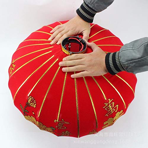 PRIYA PARTY DECORATION Chinese New Year Red Felt with Golden Trimming Chinese Lantern