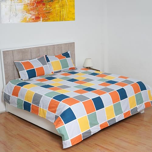 Global Premium Super Soft Cotton bedsheet with 2 Pillow Covers (Reqt)