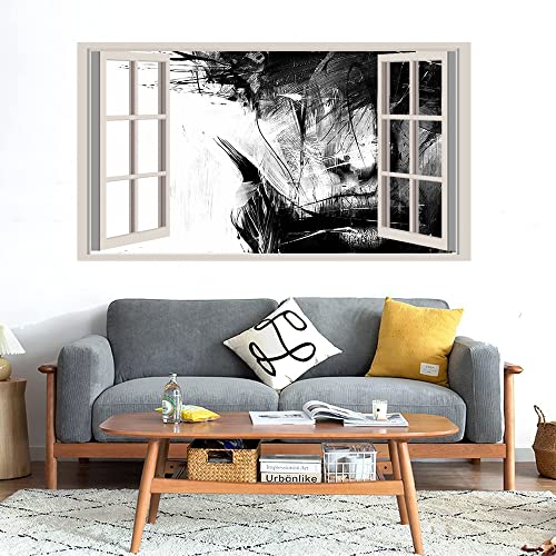 GADGETS WRAP Printed Wall Decal Sticker Fake Window Style Decal (90cm x 50cm) - Portrait