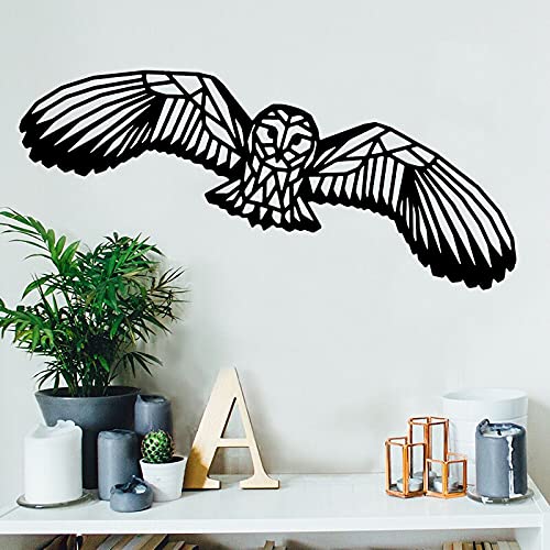 GADGETS WRAP Vinyl Decal Sticker Geometric Owl Bird (Item Finish Size : 112cm x 30cm)